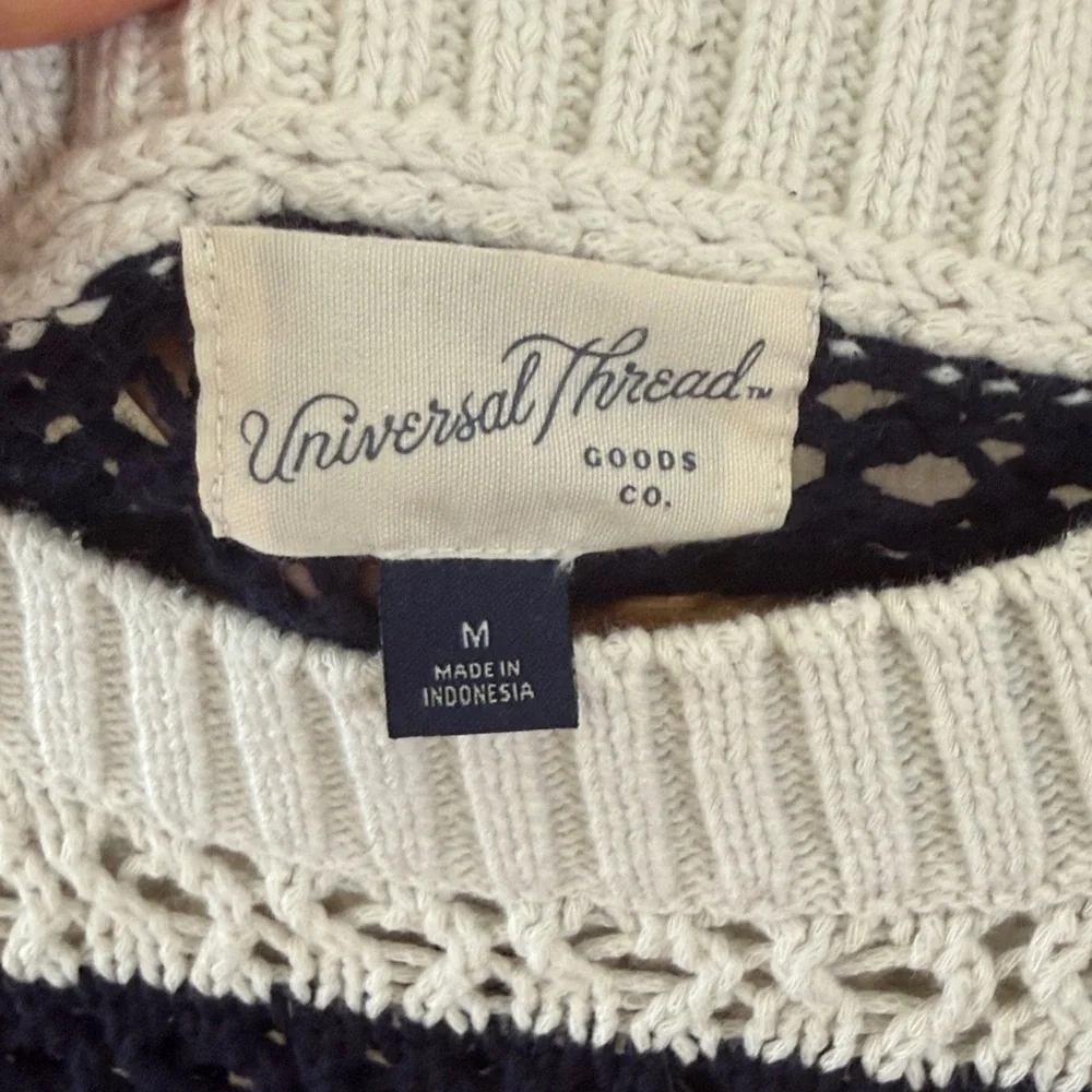 Universal Thread Striped Nautical Old Money Sweater | Size M - Picture 3 of 11